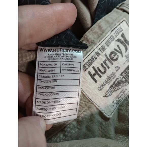 Hurley Shorts Men's‎ 36 Tan Cargo - Picture 6 of 8